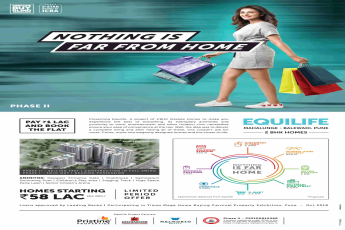 Pay 1% and book your home at Pristine Equilife Homes in Pune